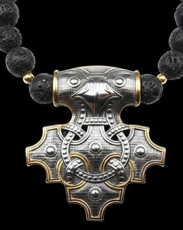 Halsketting Odins Ravenen & Mj48lnir: Helderziendheid,