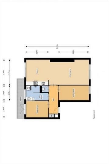 Te Huur 3 kamer Appartement Leyweg In Den Haag, Huizen en Kamers, Huizen te huur, Den Haag, Den Haag, Direct bij eigenaar, Appartement