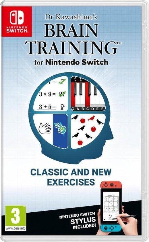Switch Dr. Kawashimas Brain Training (Zonder stylus), Spelcomputers en Games, Spelcomputers | Nintendo Switch, Zo goed als nieuw