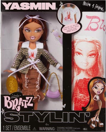 Bratz Stylin-modepop Yasmin met aanpasbaar T-shirt voor jou, Ophalen of Verzenden, Nieuw