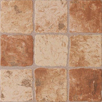 Vloertegel Florim Portuense Stonelook Reliëf Bruin 33x33, Keramiek, Nieuw, Ophalen of Verzenden, 20 tot 40 cm