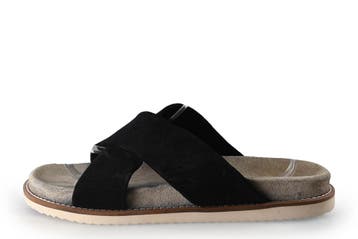 Manfield Slippers in maat 44 Zwart, Kleding | Heren, Schoenen, Slippers, Manfield, Verzenden, Zwart