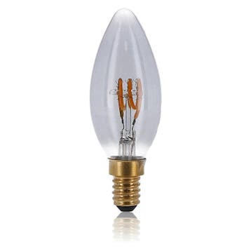 LED FILAMENT | E14 | KAARS | DIMBAAR | SMOKY | 2W, Nieuw