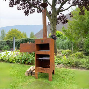 ASH - Pizza - 3 in 1 - BBQ/Buitenhaard - Cortenstaal, Verzenden, Nieuw