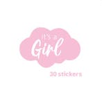30x Sticker Its a Girl - sluitsticker - hoera een meisje..., Ophalen of Verzenden, Nieuw, Meerdere stickers
