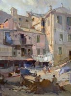 Giuseppe Mottadelli (1927) - Scorcio di Laigueglia (Liguria)