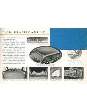 1938 LA SALLE V-8 BROCHURE ENGELS (USA), Nieuw, Author