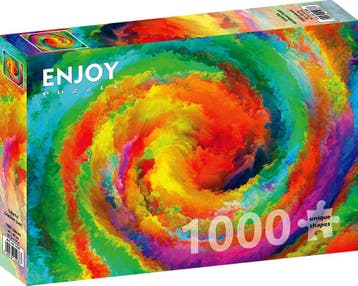 Colorful Gradient Swirl Puzzel (1000 stukjes) | Enjoy Puzzle, Verzenden, Nieuw