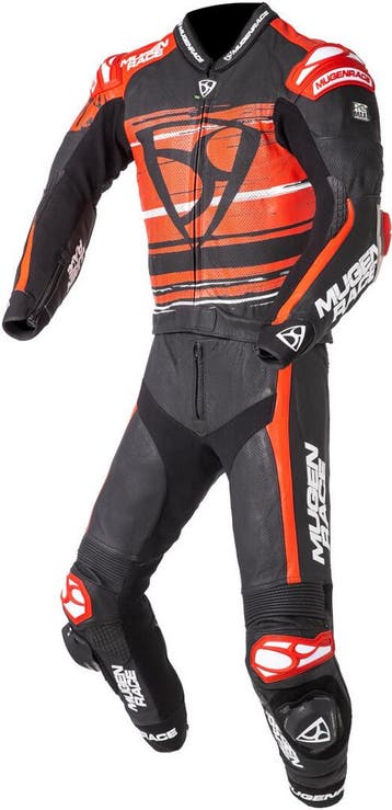 MUGENRACE RC-Max Due Zwart Wit Rood Geperforeerd 2-Delig, Nieuw met kaartje, MUGENRACE, Heren, Combipak