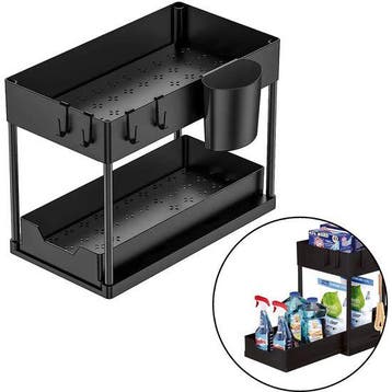 Nexxt Gootsteenkast Organizer - Zwart, Huis en Inrichting, Keuken | Keukenelementen, Verzenden, Nieuw