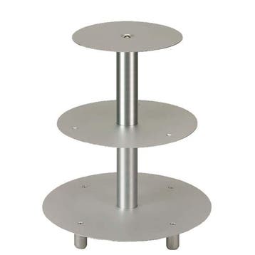 Taartstandaard Aluminium New York 3 etages, Hobby en Vrije tijd, Taarten en Cupcakes maken, Verzenden, Nieuw