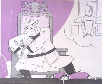 Colijn ziet de ambitie van Mussert niet op spotprent, Verzenden