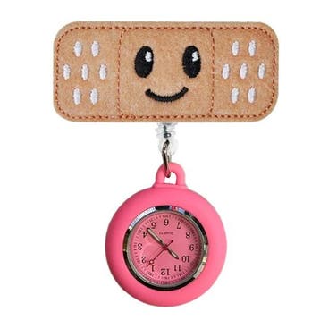 Fako - Verpleegstershorloge - Roller Pleister - Emoji Smile, Verzenden, Nieuw