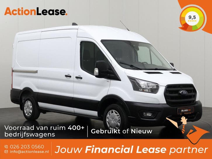 Ford Transit Bestelbus L2 H2 2024 Diesel Handgeschakeld, Auto's, Ford, Te koop, Zwart, Handgeschakeld, Financial lease, BTW verrekenbaar