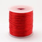 5 meter plat elastisch draad 0,2mm rood, Ophalen of Verzenden, Nieuw, Draad
