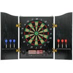 Elektronisch Dartbord E Dartboard Met Deuren Houtlook LED Di, Verzenden, Nieuw