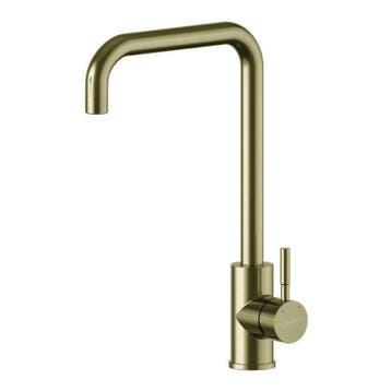 Keuken Kraan Goud | Vierkant | Geborsteld RVS | KK21VBG, Ophalen of Verzenden, Nieuw