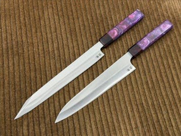 Keukenmes - Kiritsuke en Gyuto - Met de hand afgewerkt