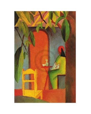 Kunstdruk August Macke - Türkisches Cafe II 24x30cm, Verzenden, Nieuw