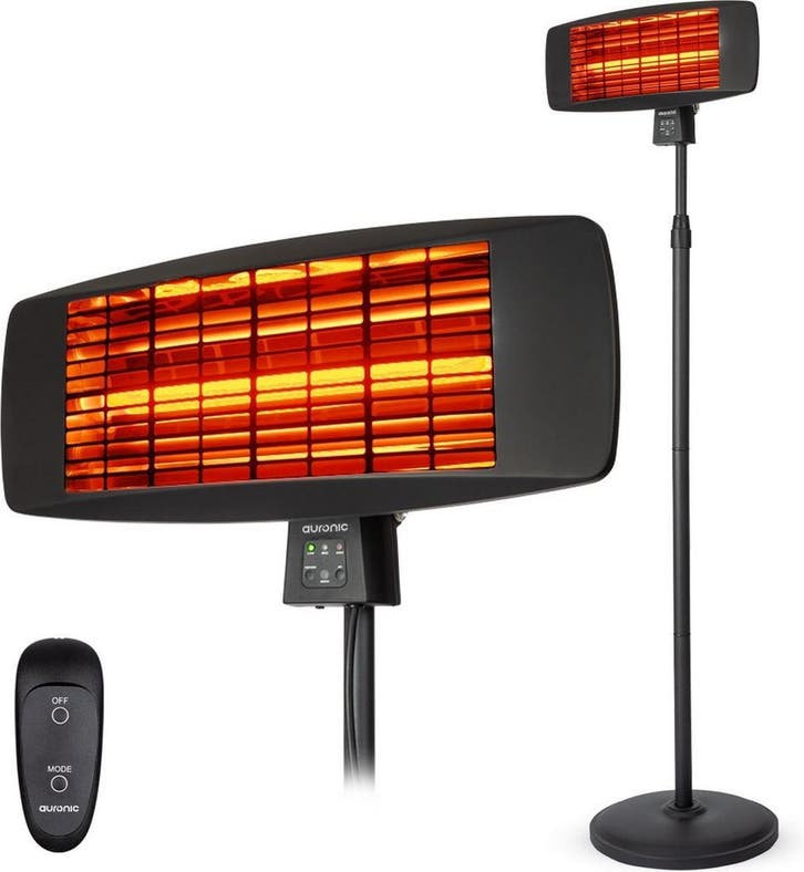 2dekans | Auronic Terrasverwarmer - Infrarood - Elektrisch -, Doe-het-zelf en Verbouw, Verwarming en Radiatoren, Zo goed als nieuw
