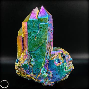Zeldzaam aura-amethistkristal uit Uruguay – Een spectaculair