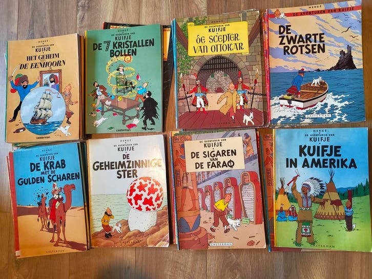 Kuifje stripboeken door Herge | 6,50 per stuk, Boeken, Stripboeken, Gelezen, Complete serie of reeks, Verzenden