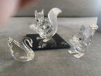 Swarovski - Beeldje - Eekhoorn, zwaan (3) - Kristal