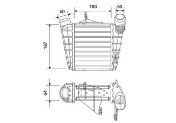 Interkoeler o.a: Seat, Skoda, Cordoba (6L2) - Fabia (6Y2), Ophalen of Verzenden, Nieuw, Skoda