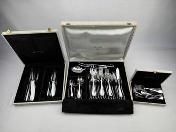 Christofle - Tafelservies voor 6 (62) - Linten - Verzilverd