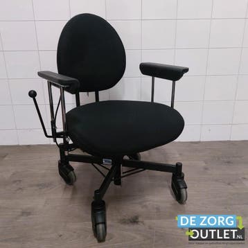 TRIPPELSTOEL VELA  | HOOG-LAAG (zwarte stof bekleding), Diversen, Ophalen of Verzenden, Gebruikt
