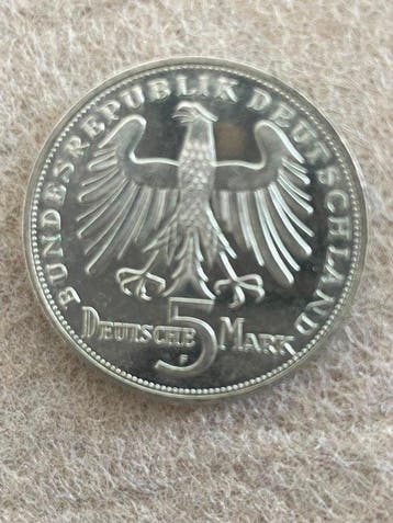 Duitsland, Bondsrepubliek 5 Mark FRIEDRICH VON SCHILLER, Postzegels en Munten