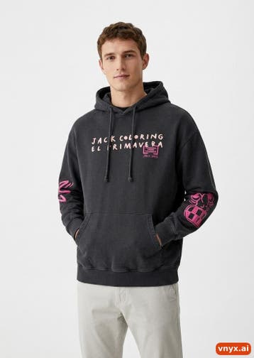 PULL&BEAR Hoodies Heren maat M Zwart Vintage, Ophalen of Verzenden, Nieuw, PULL&BEAR