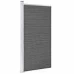 vidaXL Schuttingpaneel 95x186 cm HKC grijs, Verzenden, Nieuw, Kunststof, 1 tot 2 meter