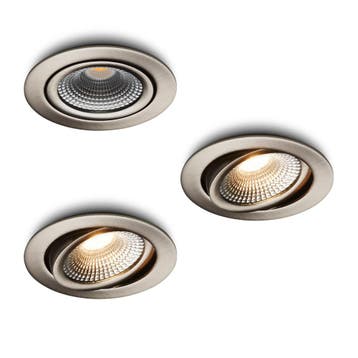 Ledisons LED-inbouwspot Vivaro RVS 3W dimbaar, Ophalen of Verzenden, Nieuw