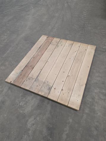 Vurenhouten vlonder gesloten 800x900x20 mm (bxdxh), licht, Ophalen of Verzenden