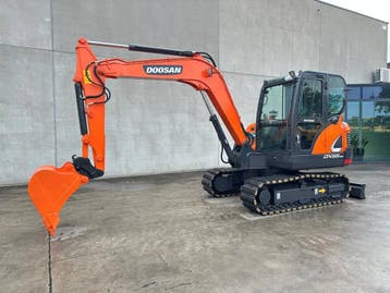 Veiling: Midigraafmachine Doosan X55-9CN Diesel 2019, Ophalen, Graafmachine