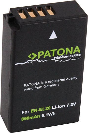 Nikon EN-EL20 / EN-EL20a accu (Patona Premium), Verzenden, Nieuw