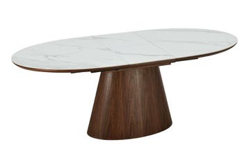 UNIEKE eettafel 160-200 cm, uitschuifbaar, donker, Huis en Inrichting, Tafels | Eettafels, Ophalen of Verzenden, Nieuw