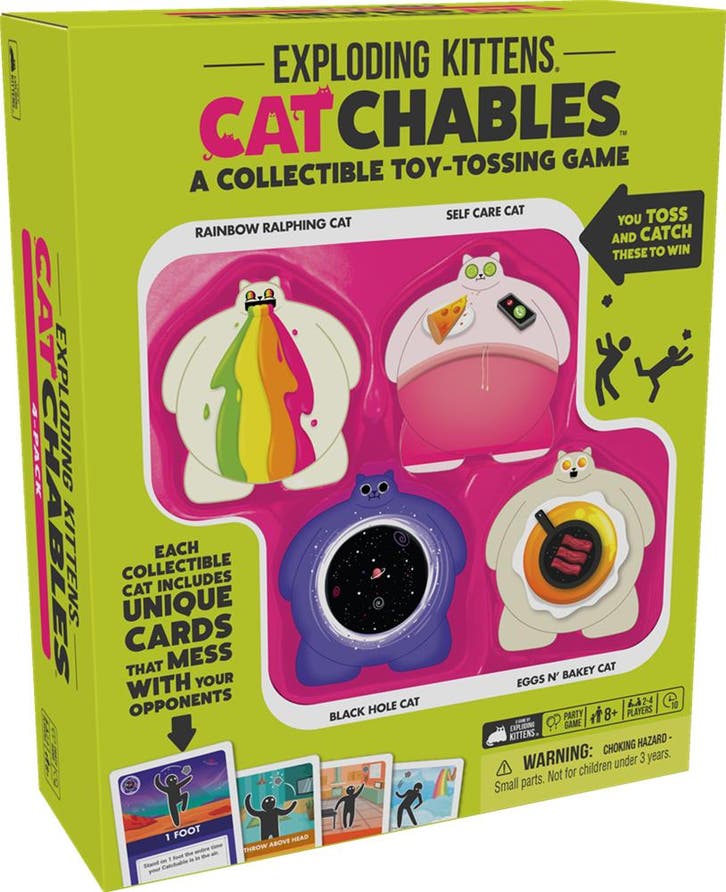 Exploding Kittens Catchables Core Set (Engels) | Exploding, Hobby en Vrije tijd, Gezelschapsspellen | Kaartspellen, Nieuw, Verzenden
