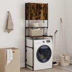 vidaXL Wasmachinekast 68x48,5x194 cm gerookt eikenkleurig, Verzenden, Nieuw