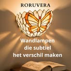 Tiffany wandlamp | zacht sfeerlicht van glas-in-lood, Huis en Inrichting, Verzenden, Nieuw, Glas, Tiffany - van klassiek tot art deco