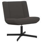 vidaXL Draaistoel Donkergrijs 63 x 75 x 76 cm Schapenvacht, Verzenden, Nieuw, Grijs