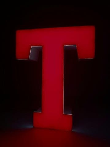 Lamp - Metaal - Letter T