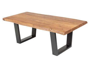 Massief houten boomstam salontafel MAMMUT 110 cm acacia, Ophalen of Verzenden, Nieuw