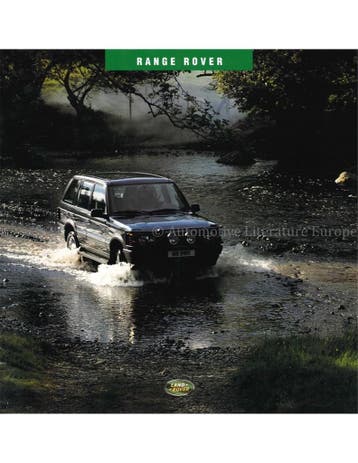 1994 RANGE ROVER BROCHURE NEDERLANDS, Boeken, Nieuw, Author
