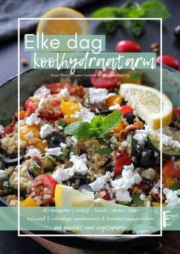 Elke dag Koolhydraatarm - Kookboek met recepten en weekmenu, Verzenden, Zo goed als nieuw