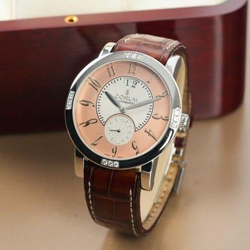 Corum - Classic Grande Date Salmon Dial Diamond Bezel, Nieuw