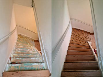FABRIEKSLEEGVERKOOP! Licht eiken traprenovatie PVC, Ophalen of Verzenden, Nieuw, Crème, PVC-traprenovatie