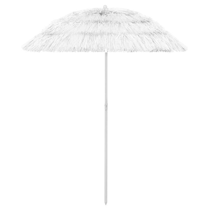 vidaXL Strandparasol Hawaï 180 cm wit, Tuin en Terras, Parasols, Strandparasol, Nieuw, 1 tot 2 meter, Verzenden