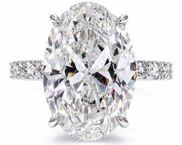 Zonder minimumprijs - Ring - 18 karaat Witgoud - 12.07ct., Nieuw